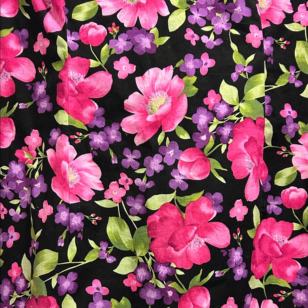 CDC Pink and Green Floral Women’s Sleeveless Midi Dress, Size 12 - Picture 2 of 12